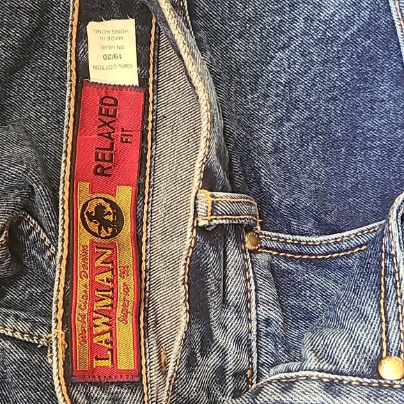 Lawman Western High-rise Bareback Western Jeans Relaxed Fit Size 19/20 - Picture 5 of 8